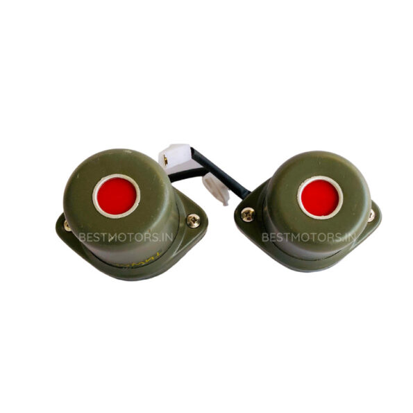 willys jeep red dot light pair