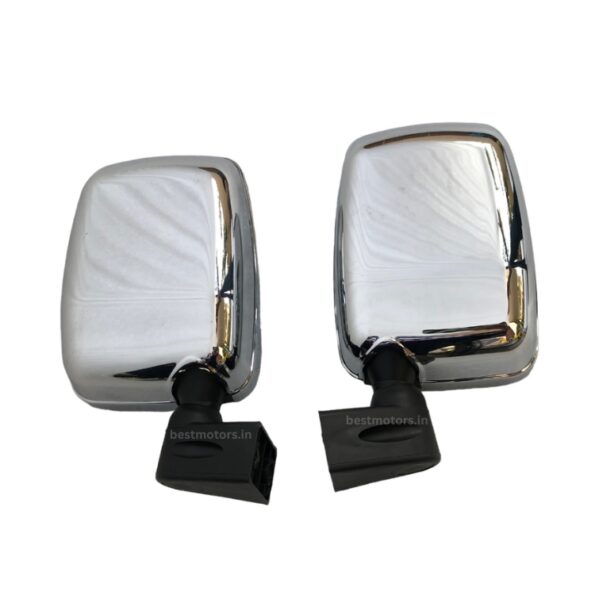 Outer ORVM Outer Side Mirror,Old Bolero Chrome Cover Set of 2