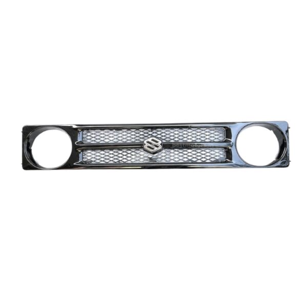 Black Color with ‘S’ Emblem Front Grill for Maruti Gypsy _ S Mark on The Grill
