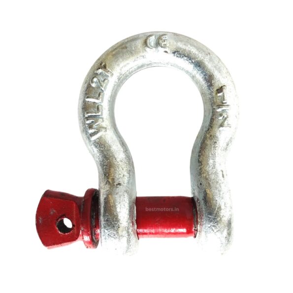 Bow Shackle Screw Pin Type For Lifting Or Load Purpose G6 Grade (2 Ton Capacity)(1 No.)