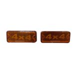 KINGSPADE DRL with 4x4 Mark Side Indicator Lights for Maruti Gypsy, Truck, Bus (Set of 2)